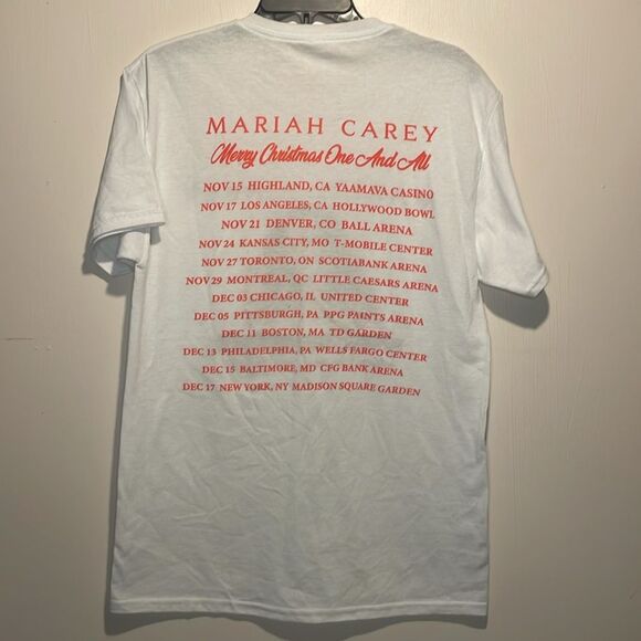 Mariah Carey- Merry Christmas One And All Tour Date T-Shirt- Size M/L - Picture 2 of 5